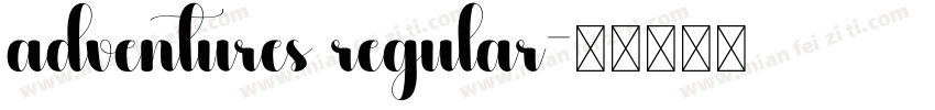 adventures regular字体转换
